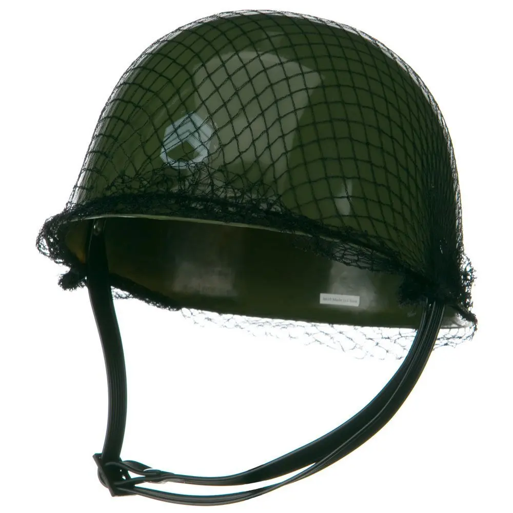 Blue Wool Blend Youth Cable Helmet Hat