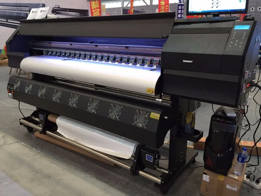 Cheap Funsunjet 1.8m Large Format Dye Sublimation Inkjet Printer For