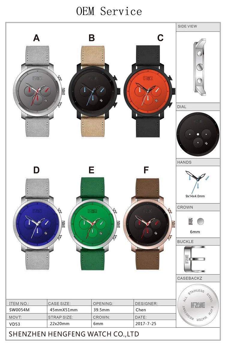 Watch For Man And Women Customized Case With Your Own Logo Wholesale