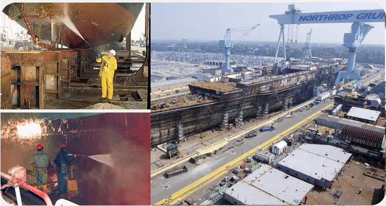 rust paint remove high pressure water blaster