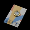 lapel pin badges paper backing card, printed logo, package with opp bag