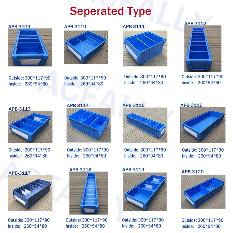 Separating Plastic Storage Box With Dividers And Clip Panels Buy