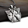 10pcs Medieval Viking Warrior Jewelry Norse Viking Axes Pendant Necklace For Men s Punk Necklace Gift