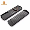 Multifunction RF remote control mini keyboard with IR learning, air mouse, microphone, supports Android, OS, Linux,Vista