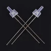 2mm diodos led white diffused blue tower led