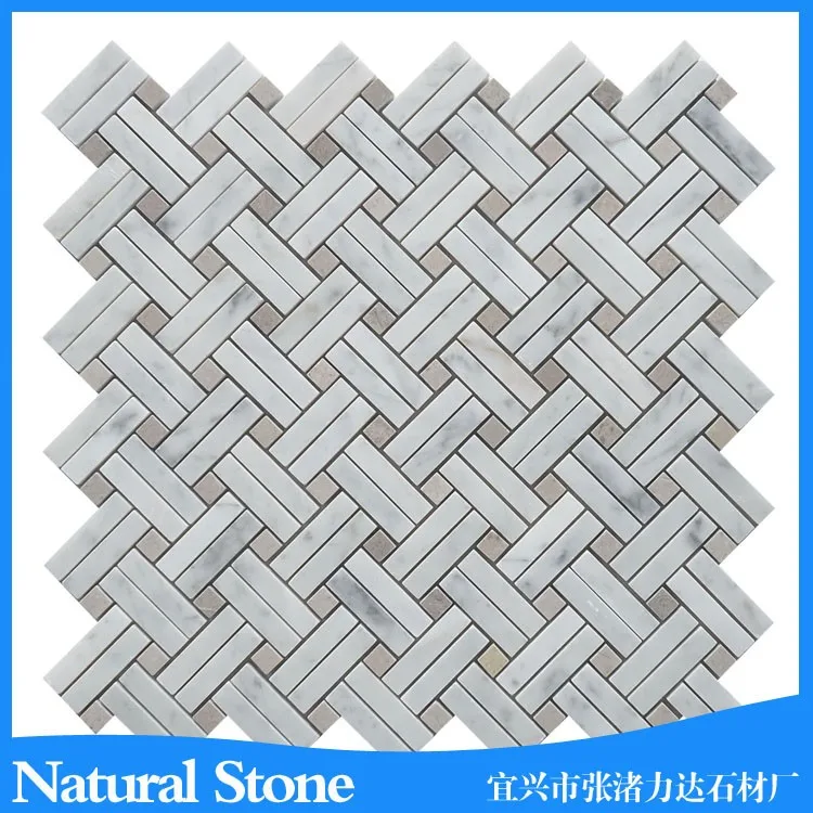 Love home Square White Wall Decoration Tile Marble Mosaic