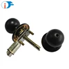 USA Black Reversible Master Key,Construction Key Keyed Entry Door Lever Lock with Brush Nickle