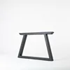 28'' Industry Trapezoid Dinner Table Leg Metal Cast Iron Bench Legs Set of 2