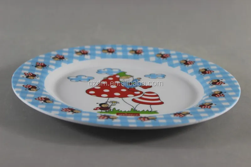 kid's Melamine Serving Plate ,Custom Print