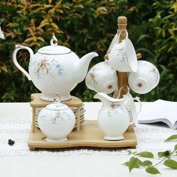 New Textured Design Modern Persian Tea Sets Fine Pakistan Bone China