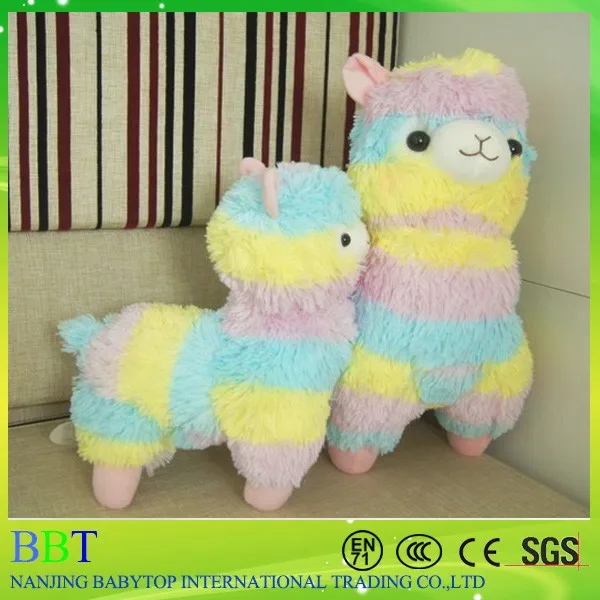 colorful llama plush