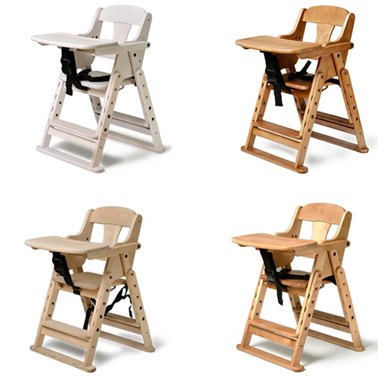 wooden high chair adjustable height