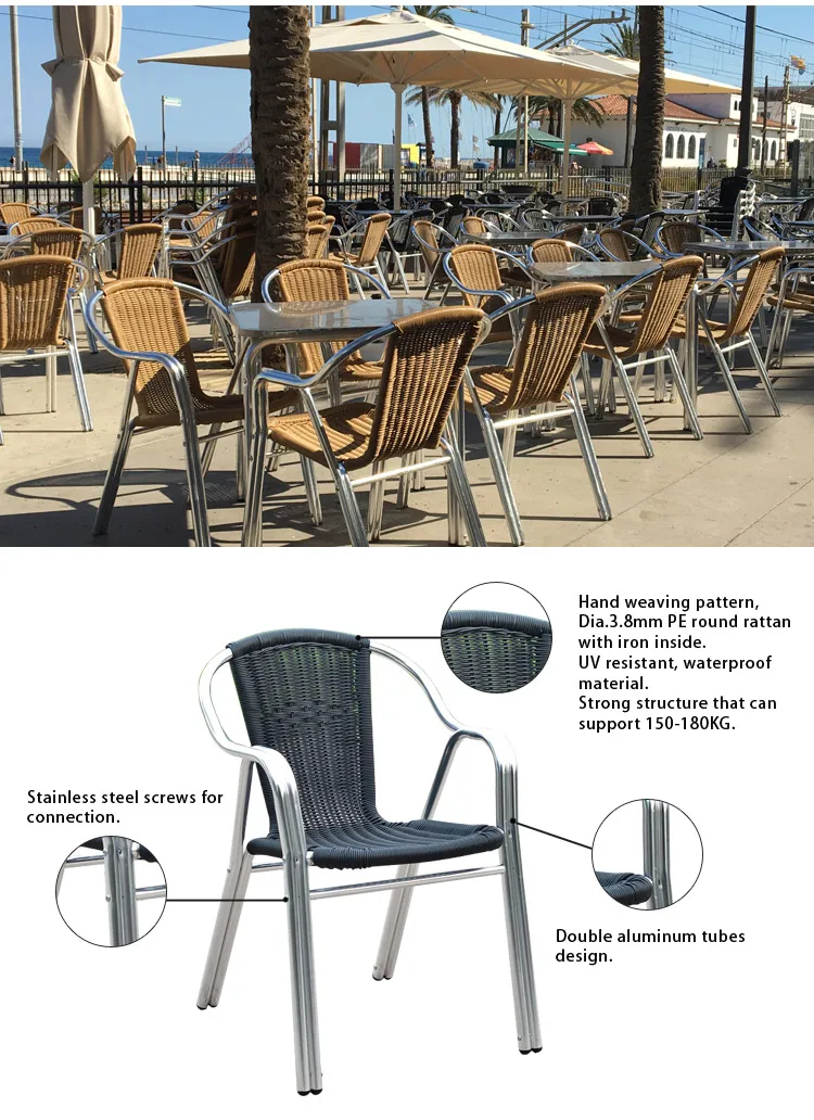 Multifunctional Outdoor Table Metal Rattan Coffee Garden Bistro Tables Sale