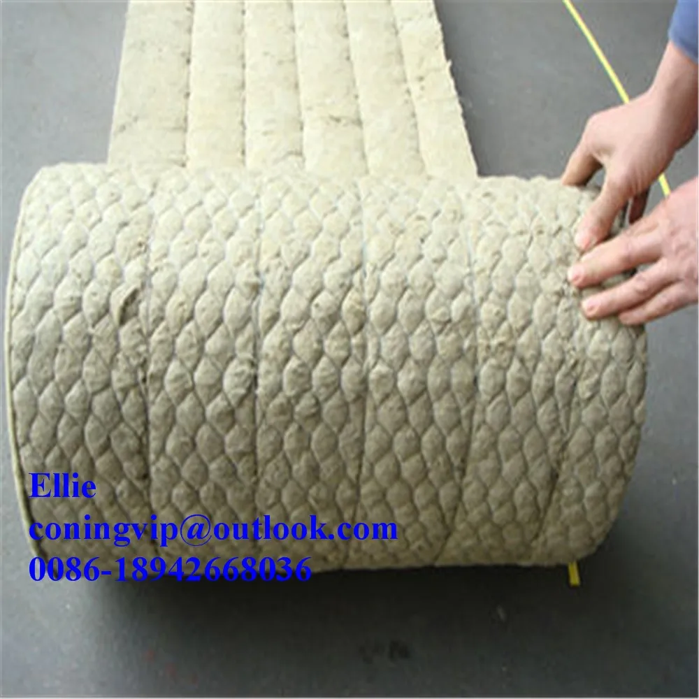 80kg/m3 50mm Rock Wool Blanket With Gs Wire Mesh For Power Plant Insulation Buy 80kg/m3 50mm