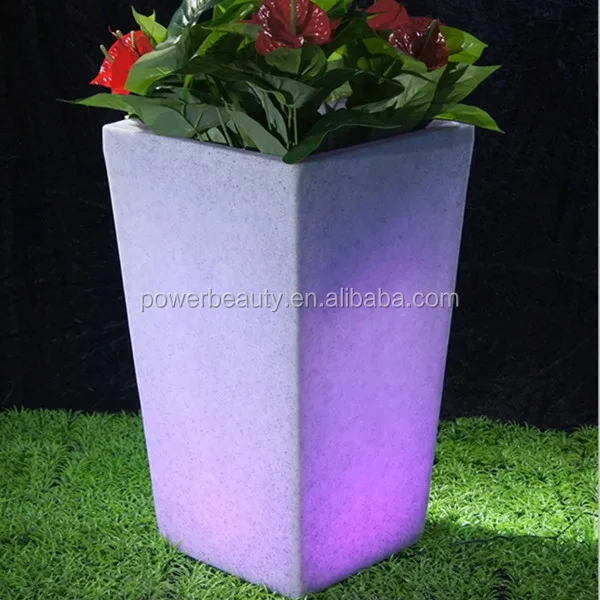 Lighted Outdoor Marble Flower Pots/marble Planter Pots/12v Marble