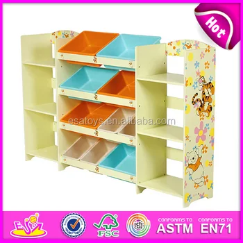 wooden toy storage bins
