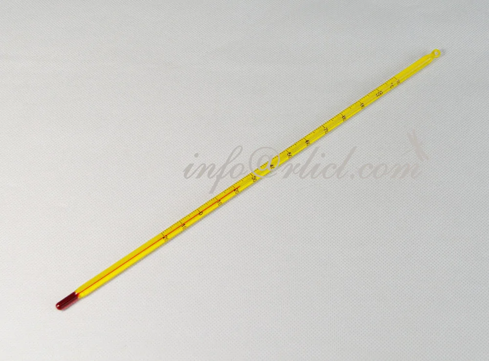 12" Laboratory Thermometer Water Proof Standard Laboratory Mercury