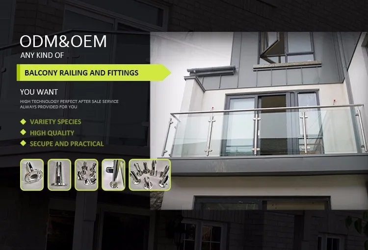 Design Of Balcony / Outdoor Stainless Steel Railings In Philippines