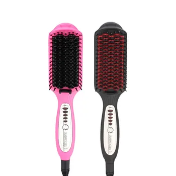 Electric Quick Heating Hair Straightener Brush Hair Styling Tool