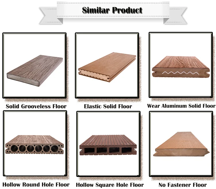 Outdoor Wood Plastic Solid Composite Wpc Decking 100 Pvc Composite