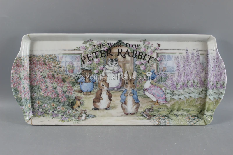 Korea Plastic tray Melamine tray with hanld