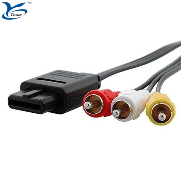 N64 Av Cable Video Audio Male Rca Connector Rca Video Cord Cable For