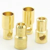 plug banana 5.0mm 5.5mm 6.0mm 6.5mm 8.0mm copper gold plated over nickle pins banana plug and adapter 4mm hifi banana plug