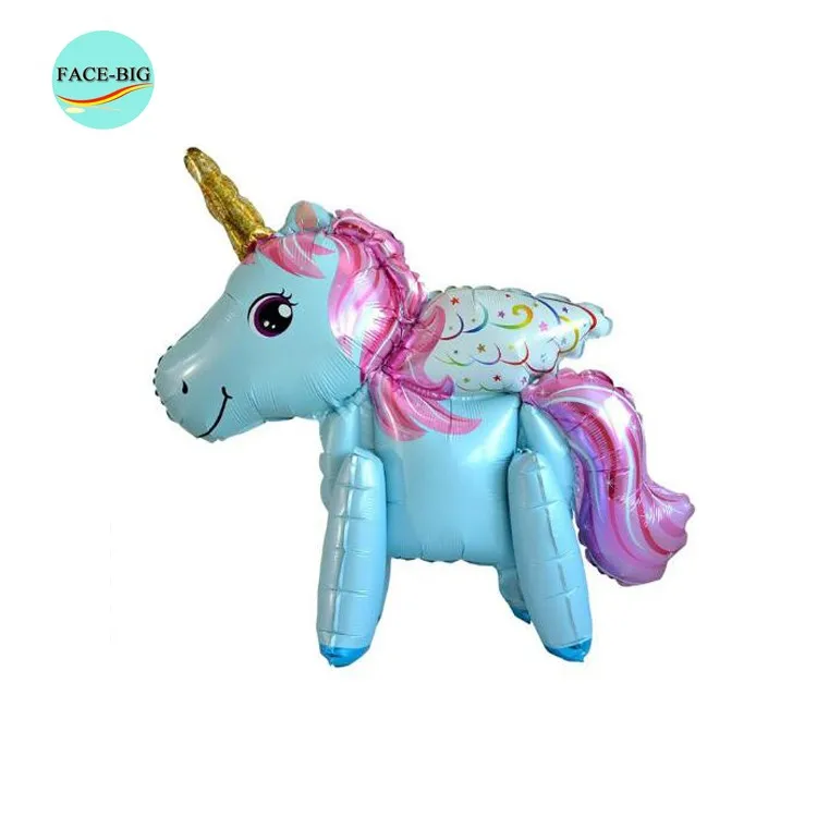 New Large Size Unicorn Foil Balloons Animal Helium Balloon Inflatable