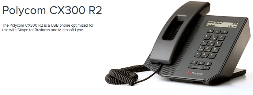 The Polycom Cx300 R2 Usb Phone Optimized For Use With Skype For