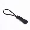 China decorative fashion free sample simple logo size custom PVC material plastic zipper slider pulls for bags handbag luggage