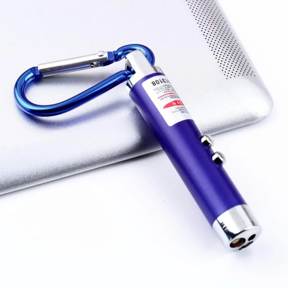 Wholesale 1pc Led Lazer 3 In 1 Mini Red Laser Pointer 2 Led Flashlight