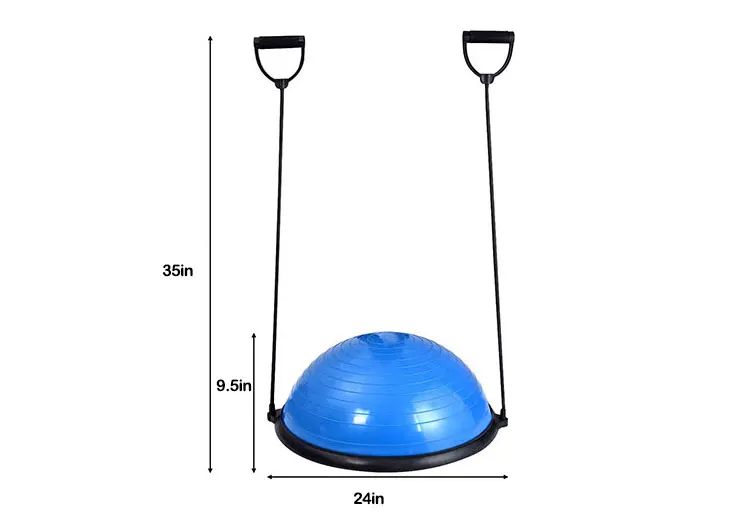 Custom Printed Premium Quality balance board ball with Base and resistance band