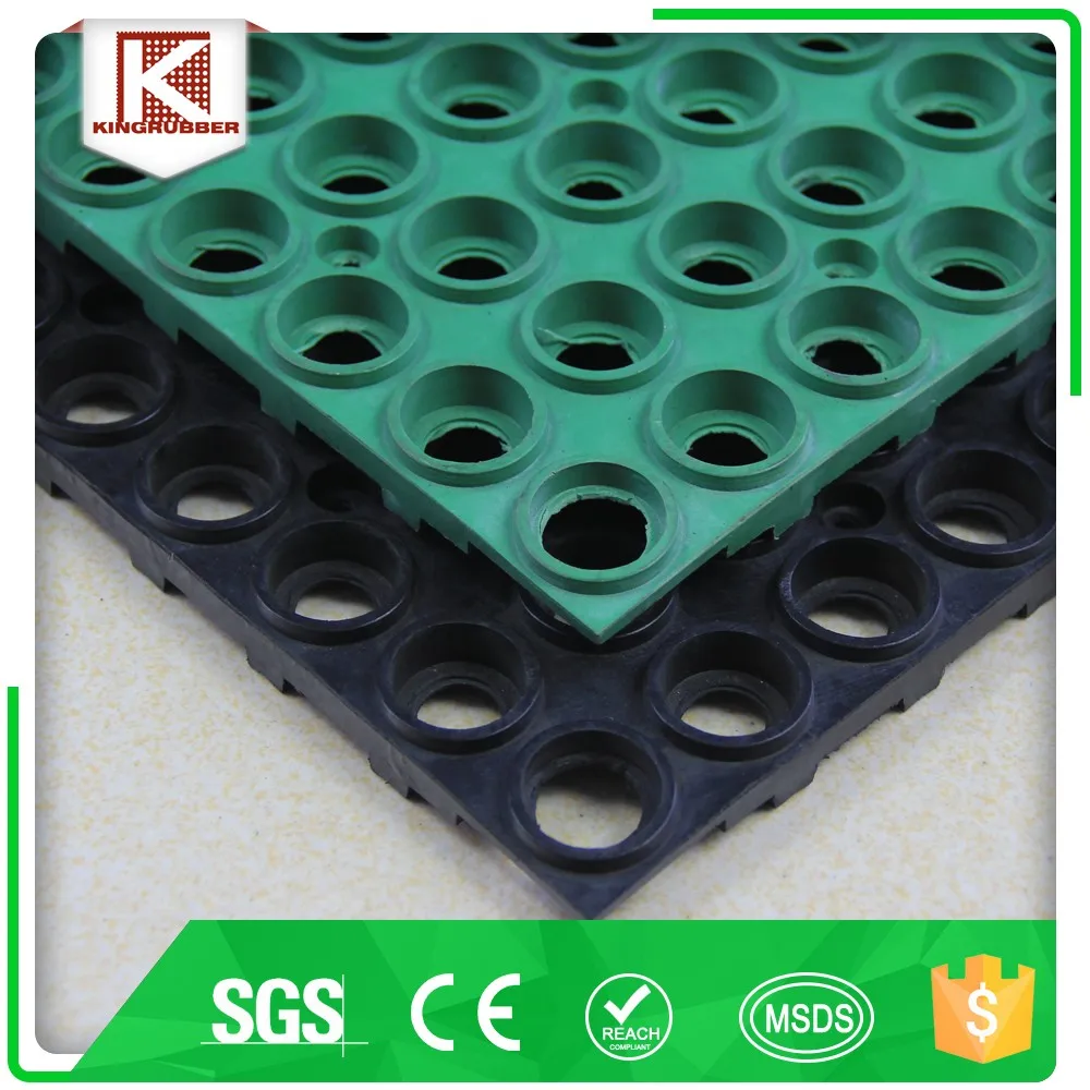Grass Snow Anti Slip Honey Comb Play Mat Rubber Garage Floor Mat