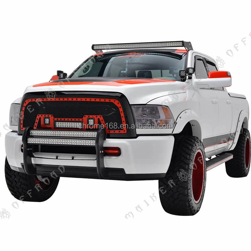 2013 2016 Bull Bar Stoßfänger Mit Ledlicht Für Dodge Ram 1500 Zubehör Buy Bull Bar Für Ram
