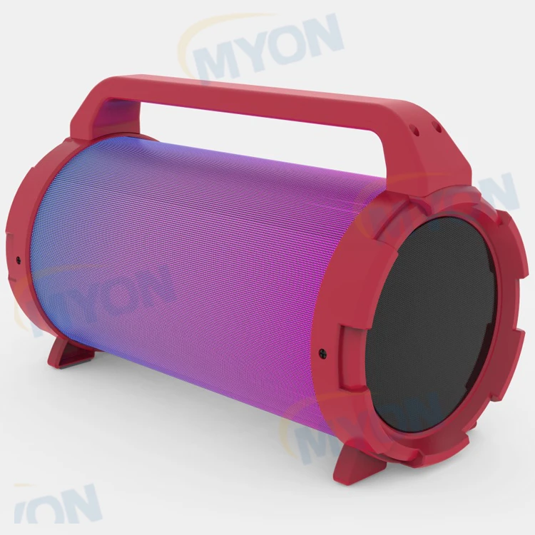 Outdoor Portable RGB Light Bluetooth Speaker Audio Player With Microphone Boombox For Mobile Phone Use USB TF Card FM radio - ANKUX.COM