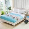 China Manufacture Modern Polyester Elastic Printed Soft Fitted Sheet 3D Flower Design Bed Sheet