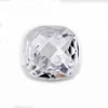 A Large Number Of Supply White Cushion Shape Pointed Back Checker Top Cubic Zirconia