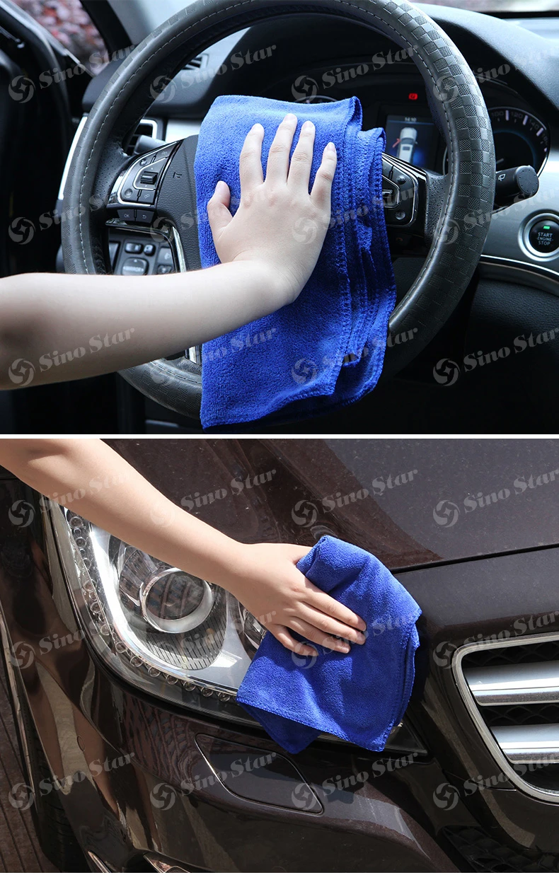 SS-WT2 40x60cm 350gm2  Car Cleaning Washing Super Absorbent Microfiber Towel