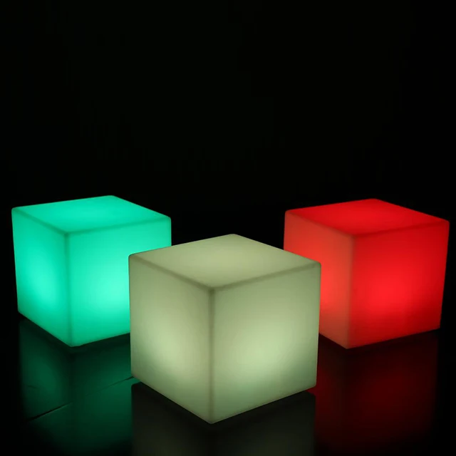 Outdoor 15cm Led Cube Solar Outdoor Illuminated Furniture Cube - Buy ...