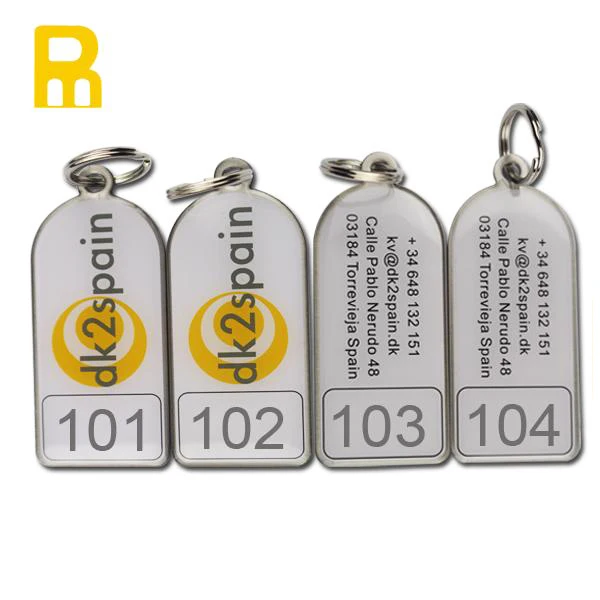 Hot Sale Barcode Key Tags / Key Fobs / Keychains As Vip Card In Club