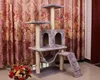 Modern Large Big banana Leaf Luxury Wood Pet Scratcher Cat Tree For Large Cats