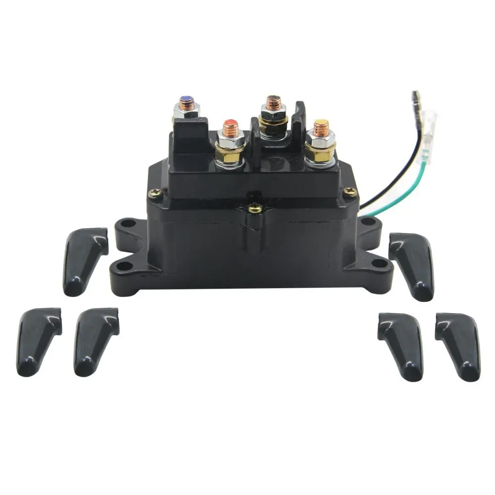 GooDeal 12V Solenoid Relay Contactor with Winch Rocker Thumb Switch for ATV UTV