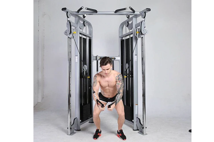 Gym Fitness Equipment Dual Adjustable Pulley