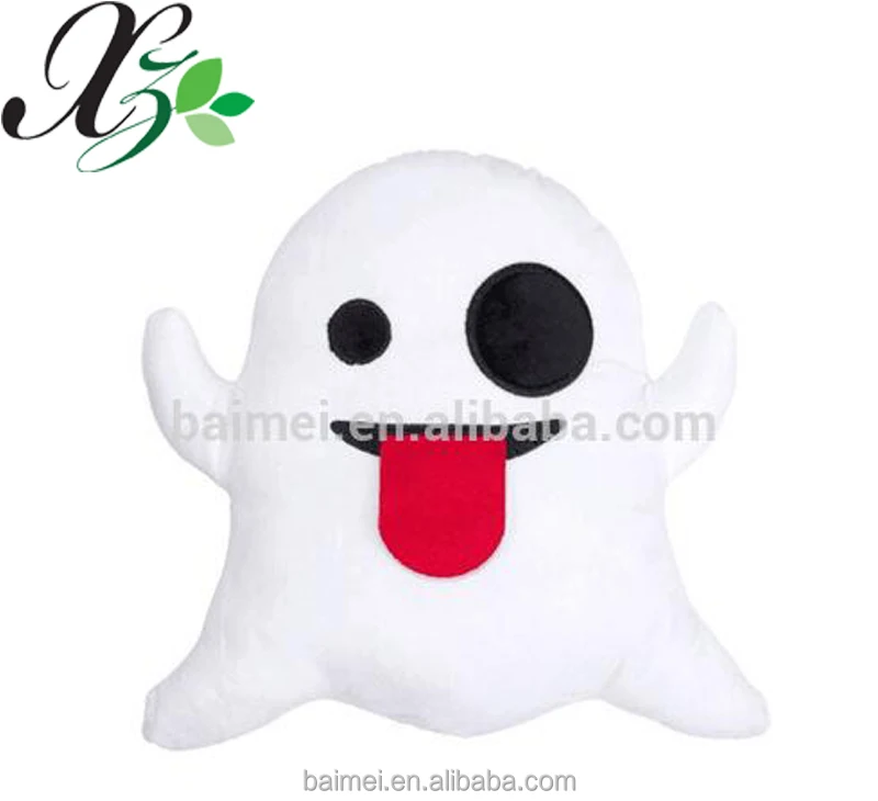 Kustom lucu kartun boo ghost bantal mewah Emoji  bantal 