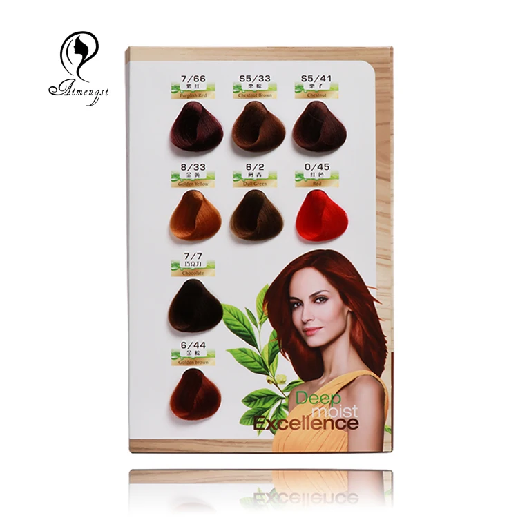 Silky Hair Color Mixing Chart Swatch Book Hair Shade Card In Hair Dye