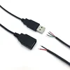 universal cheapest high speed 4 wire data usb to open bare end kabel cable