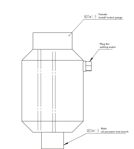 Oil water pressure gauge isolator for oxygen acetylene meter