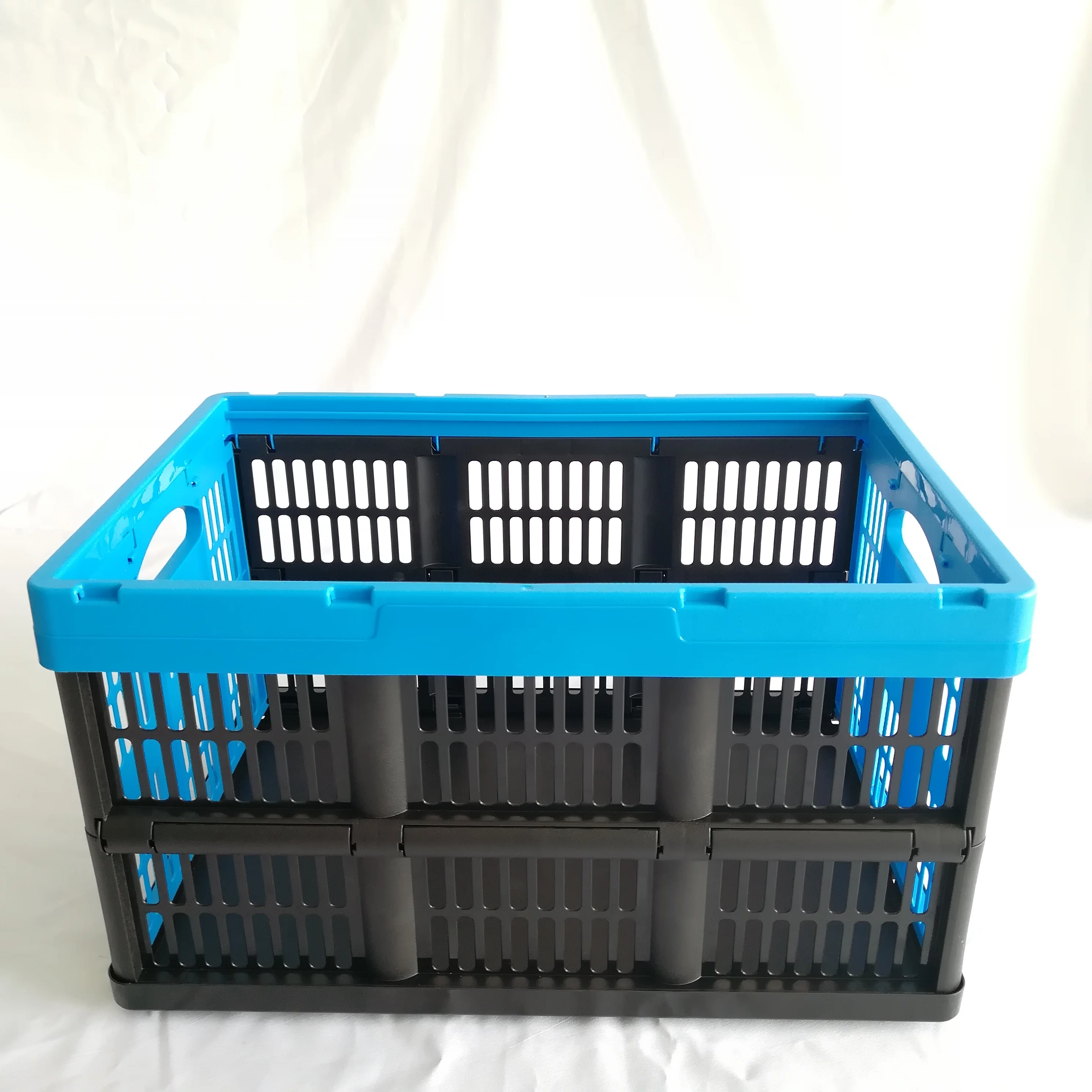 Customized Foldable Plastic Moving Crate With Transparent Lid Buy