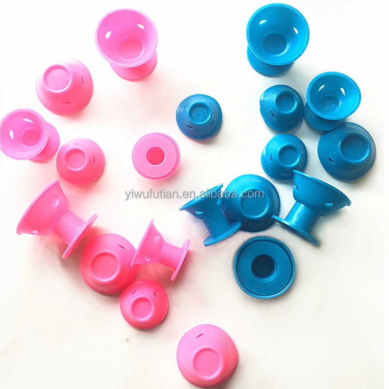 
Factory Direct Sales 10 pcs Silicone Small and Flexible Hair Curler Roller DIY Magic Peco Roll 