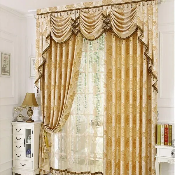 Beautiful Window Curtains With Attached Valance - Buy Curtains With ...